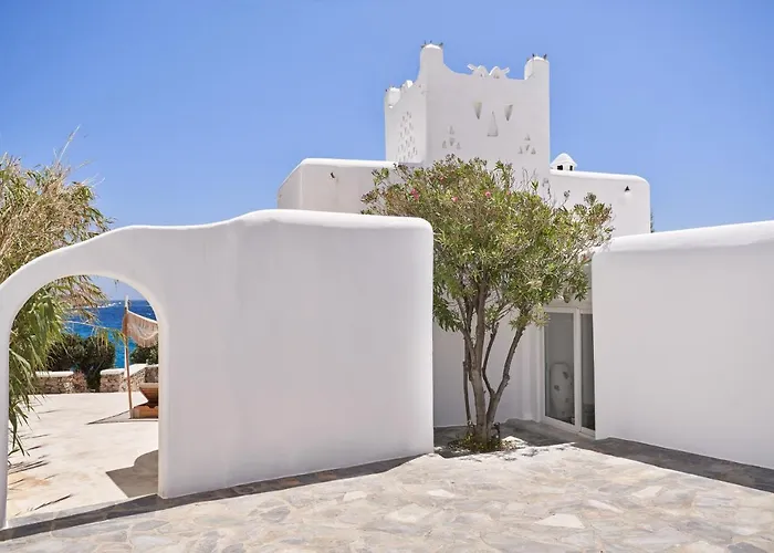 Pet friendly Villa Santa Katerina - Sea View & Outdoor Hot Tub Platys Gialos 